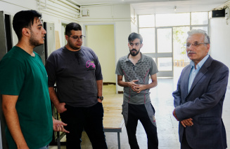 بازدید رییس دانشگاه صنعتی شیراز  از خوابگاه های دانشجویی